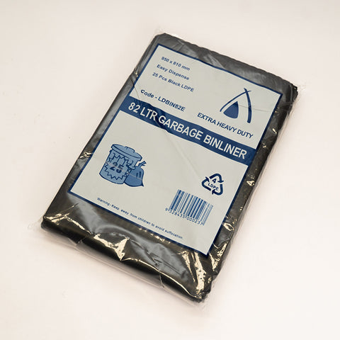 82 Ltr Bin Liners 1 pk 25 peices